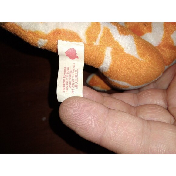 papel giftware plush-STRETCH giraffe orange and white 17" Tall - Picture 8 of 9